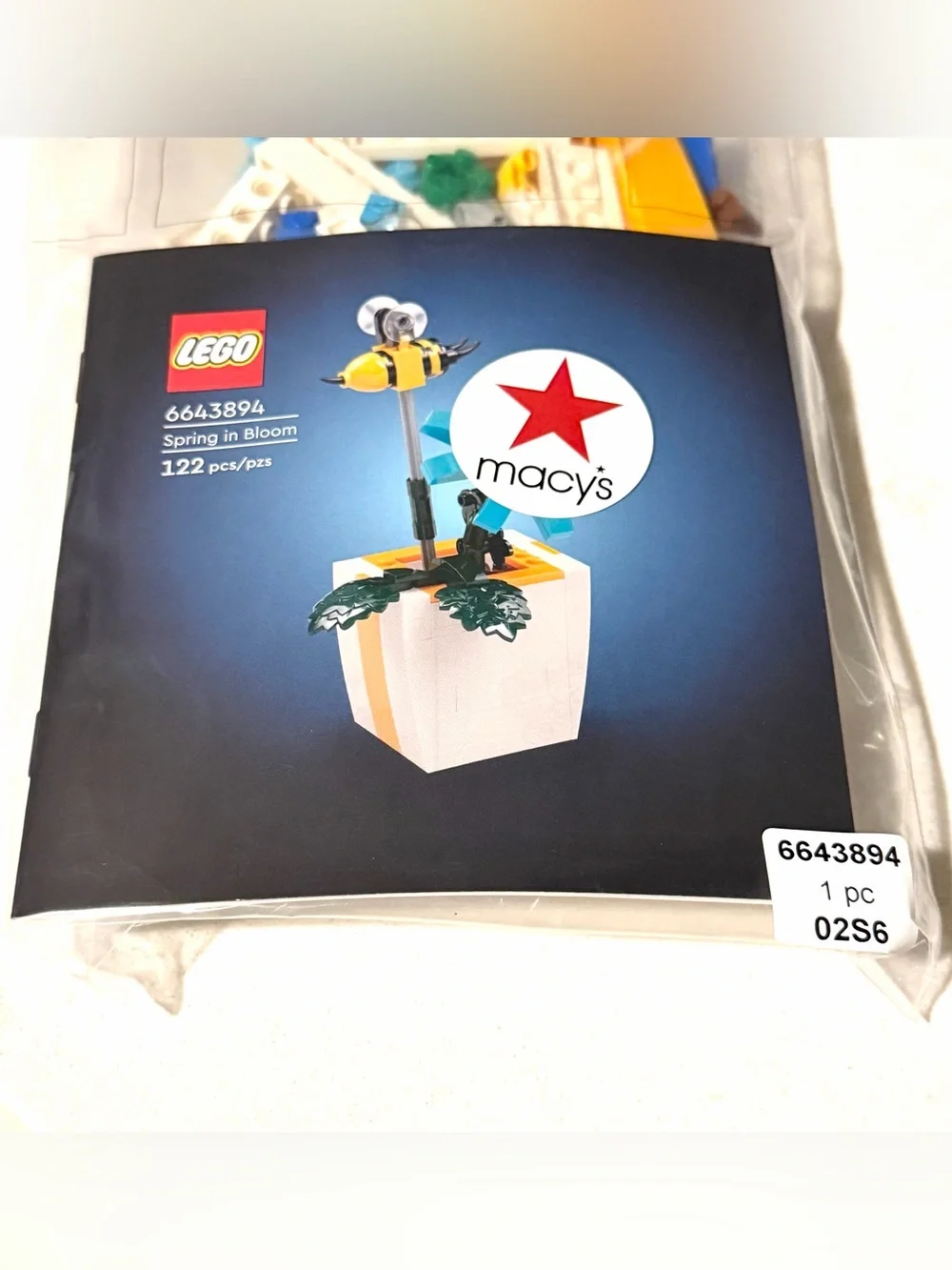 Lego Spring In Bloom Moving Bee Building Toy Set, 6568276, 122 Pieces, NEW